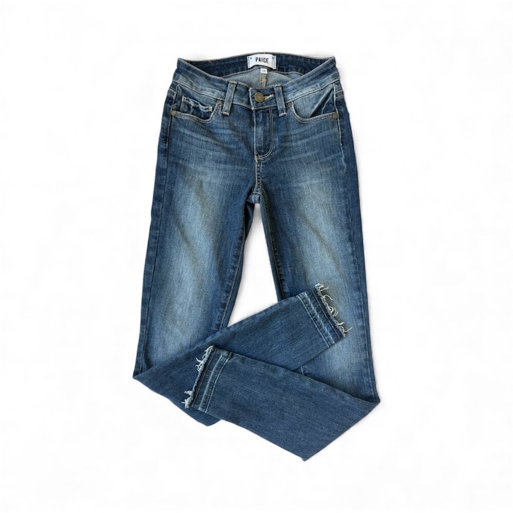 Paige Verdugo Crop Skinny Jeans | Size 24 | Stretch Denim
